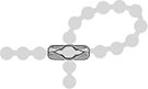 Image of System. Front orientation. Bead Chain Links. Splicing Bead Chain Links.