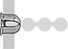 Image of System. Front orientation. Bead Chain Links. Push-Mount Bead Chain Links.
