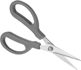 Image of Product. Front orientation. Scissors. High-Force Lightweight Scissors.