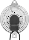 Image of Product. Front orientation. Gauge Dial Faces. Vertical-Mount Fuel-Level Gauges for Tanks, Dials with Output.