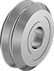 Sanitary Shaft-Mount V-Groove Track Rollers