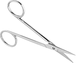 Image of Product. Style A. Front orientation. Scissors. Compact Fine-Point Scissors, Style A.