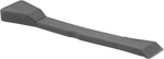 Image of Product. Front orientation. Scrapers. Nonscratching Plastic Blade Flat-Surface Scrapers, Straight Blade, Beveled.
