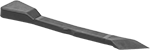Image of Product. Front orientation. Scrapers. Nonscratching Plastic Blade Flat-Surface Scrapers, Angled Blade, Beveled.