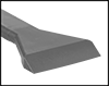 Image of Product. Flat Beveled Edge. Front orientation. ZoomedIn view. Contains Border. 7" Long Scraper with 1 1/2" Wide Flat Beveled-Edge Blade. Nonscratching Plastic Blade Flat-Surface Scraper Sets.