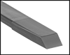 Image of Product. Flat Straight Edge. Front orientation. ZoomedIn view. Contains Border. 7" Long Scraper with 1" Wide Flat Straight-Edge Blade. Nonscratching Plastic Blade Flat-Surface Scraper Sets.