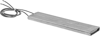Image of Product. Front orientation. Heating Elements. Moisture-Resistant Bolt- and Clamp-Mount Heating Elements for Plates, Molds, and Dies, Wire Lead Connection.
