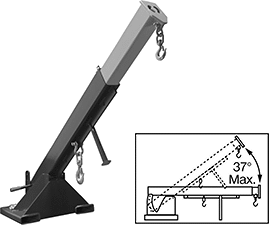 Image of Product. Style D. Front orientation. Contains Annotated, Inset. Style D. Forklift Booms.