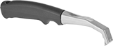 Image of Product. Plastic Handle and Triangular Blade. Front orientation. Scrapers. Long-Life Carbide Blade Flat-Surface Scrapers, Plastic Handle, Triangular Blade.