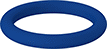 Image of Product. Front orientation. O-Rings. Low-Temperature Chemical-Resistant Mil. Spec. Fluorosilicone O-Rings for Straight-Thread Connections.
