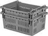 Nestable and Stackable Plastic Vented Tote Boxes 