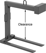Image of Product. Front orientation. Contains Annotated. Pallet Lifters. Pallet Lifters, Fixed.