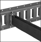 Image of ProductInUse. Front orientation. E-Track Webbing Guides.