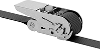 Image of ProductInUse. Paddle Handle (Shown Installed). Front orientation. Webbing Buckles. Webbing Buckles, Ratchet Buckle, Paddle Handle.