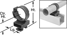 Image of Product. Front orientation. Contains Annotated, Inset, MultipleImages. Strut Channel Framing and Fittings. Quick-Close Strut Channel Routing Clamps.