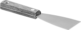 Image of Product. Front orientation. Putty Knives. Corrosion-Resistant Stainless Steel Blade Putty Knives, Straight Edge.