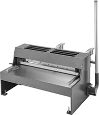 Image of Product. Front orientation. Sheet Metal-Cutting Shears. Long-Cut Bench-Top Sheet Metal-Cutting Shears.