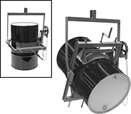 Image of Product. Front orientation. Contains Inset. Drum Lifters. Tilting Drum Lifters, Style D.