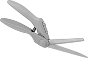 Image of Product. Offset Handle. Front orientation. Scissors. Easy-Cut Fine-Point Lightweight Scissors, Offset Handle.