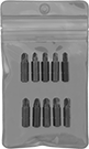 Image of Product. Hex Shank. Front orientation. Screwdriver Bits. Torq-Set® Bit Sets, For Hand Tools.
