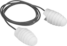 Image of Product. Top orientation. Earplugs. Earplugs , Cord, Ribbed Bullet.
