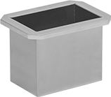Image of Product. Front orientation. Pans. Highly Corrosion-Resistant Stainless Steel Pans, Style A.
