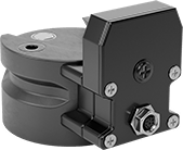 Image of Product. With Air and Electric Pass-Through (Socket). Back orientation. Robot Tool Changers. Automatic Robot Tool Changers, Robot-Tool Mounts, With Air and Electric Pass-Through, Socket.