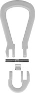 Image of Product. Front orientation. Exploded view. Chain Connecting Links. Removable Pear Chain Connecting Links—For Lifting.