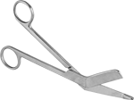 Image of Product. Front orientation. First-Aid Scissors. First-Aid Scissors, Style A.