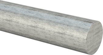 Image of Product. Front orientation. Low-Carbon Steel Rod, 1/4" Diameter, Cold Worked.
