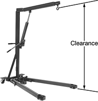 Image of Product. Front orientation. Contains Annotated. Cranes. Easy-Store Hydraulic Cranes .