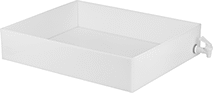 Image of Product. Front orientation. Pans. Plastic Pans with Faucet.