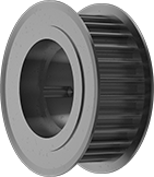 Image of Product. Front orientation. Timing Belt Drive Pulleys. Precision High-Torque GT Timing Belt Pulleys, Bushing Bore.