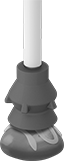 Image of ProductInUse. Front orientation. Vacuum Cups. Food and Beverage Push-On Vacuum Cups for Curved and Irregular Objects.