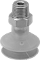 Image of Product. Single Bellows with Male Connection. Front orientation. Vacuum Cups. Food and Beverage Vacuum Cups for Curved and Irregular Objects, Single Bellows, Male.