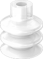 Image of Product. Front orientation. Vacuum Cups. Food and Beverage Push-On Vacuum Cups for Curved and Irregular Objects, Multiple Bellows.