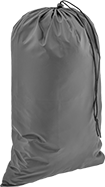 Image of Product. Front orientation. Drawstring Bags. Drawstring Storage Bags, Polyurethane-Coated Nylon Fabric.