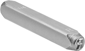 Image of Product. Front orientation. Stamps. Stainless Steel Stamp, Corrosion Resistant.