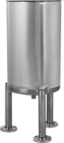Image of Product. Front orientation. Tanks. Stainless Steel Easy-Drain Tanks.