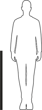 Image of Product. Side1 orientation. Contains SizingReference. High-Strength Carbon Fiber 90 Degree Angle, Square Inside Corner, 1-1/2" x 1-1/2" Outside, 36" Long.