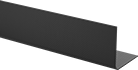 Image of Product. Front orientation. Carbon Fiber. High-Strength Lightweight Carbon Fiber 90° Angles, Round Inside Corner.