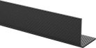 Image of Product. Front orientation. Carbon Fiber. High-Strength Lightweight Carbon Fiber 90° Angles, Square Inside Corner.
