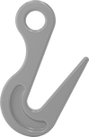 Image of Product. Side1 orientation. Hooks. Eye, For Lifting, Narrow Body, Style B.