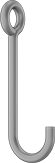 Image of Product. Front orientation. Hooks. Eye, For Lifting, Narrow Body, Style E.