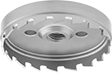 Image of Product. Front orientation. Hole Saws. Hole Saws for Sheet Metal, 1/8" Cutting Depth.