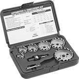 Image of Product. Front orientation. Hole Saws. Hole Saw Kits for Sheet Metal.