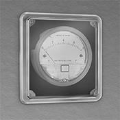 Image of ProductInUse. Polycarbonate Window Shown Installed on Enclosure (Not Included). Front orientation. Electrical Enclosure Inspection Windows.