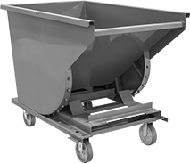 Image of Product. Front orientation. Hoppers. Mobile Hoppers, Steel Body.
