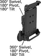 Image of Product. Front orientation. Contains Annotated. Tablet Mounts. Vibration-Resistant Tablet Mounts, Magnetic Mount.