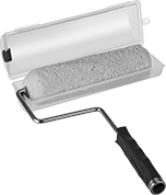 Image of ProductInUse. Front orientation. Paint Roller Containers.